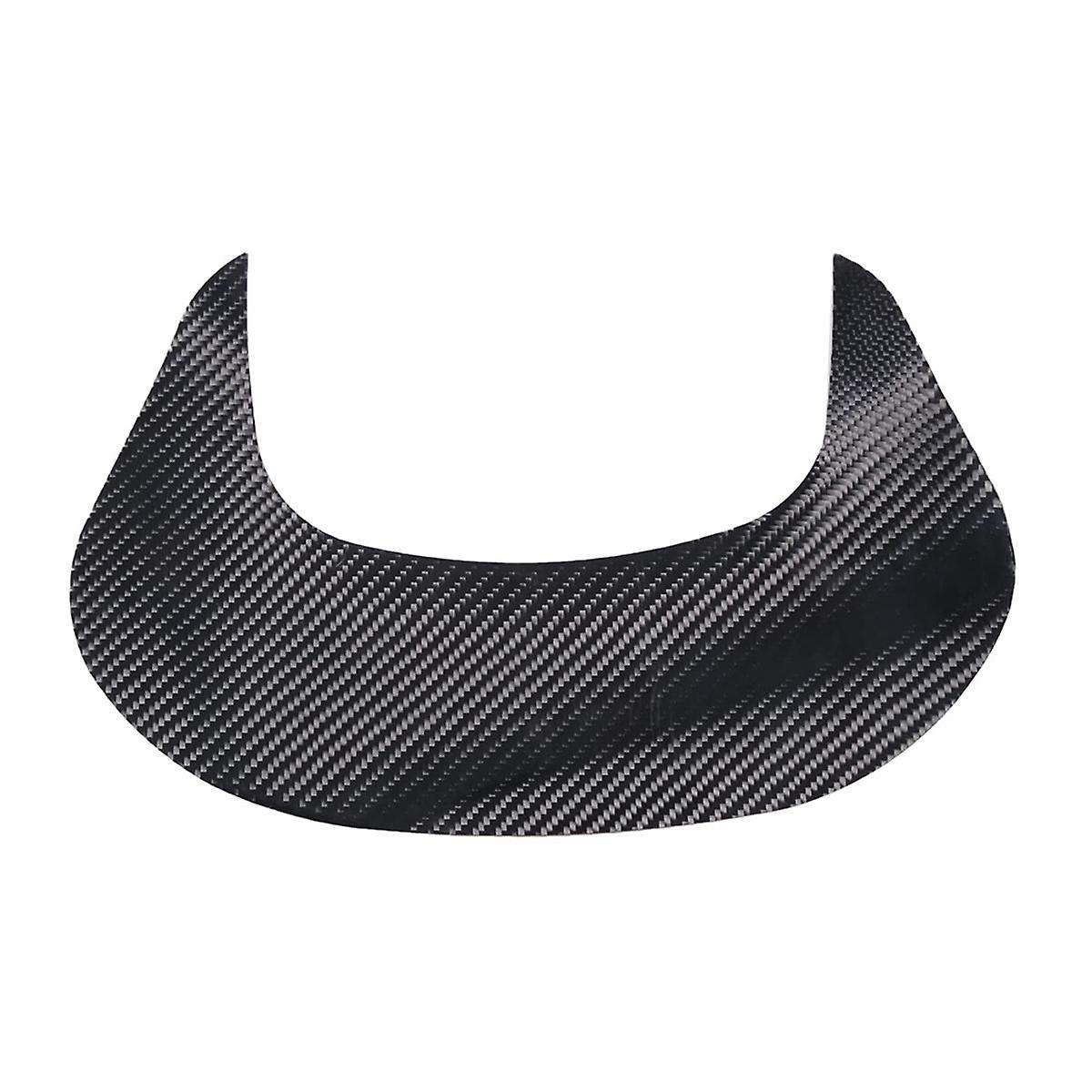 for C7 2014-2019 Soft Carbon Fiber Car Central Control Armrest Box Rear Panel Cover Trim Sticker Acc