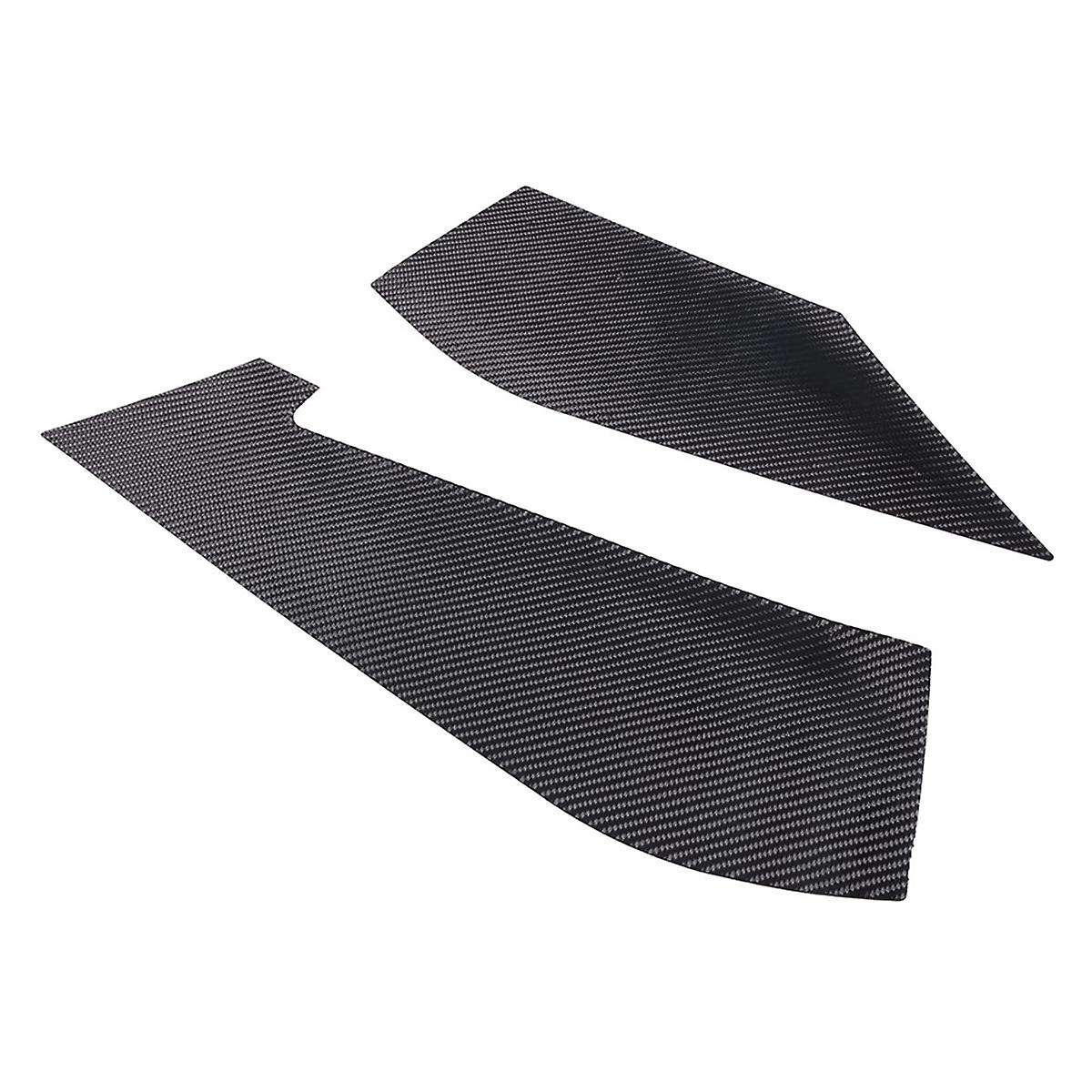 for C7 2014-2019 Soft Carbon Fiber Car Inner Door Panel Cover Decals Sticker Trim Accessories