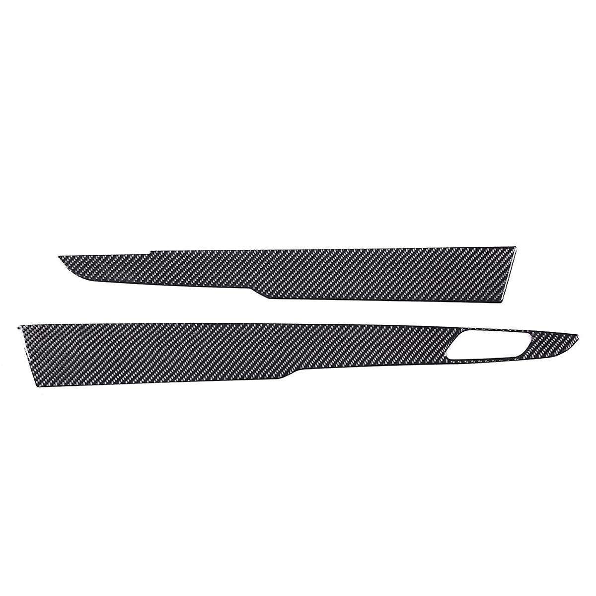 for C7 2014-2019 Soft Carbon Fiber Car Inner Door Panel Cover Sticker Trim Accessories