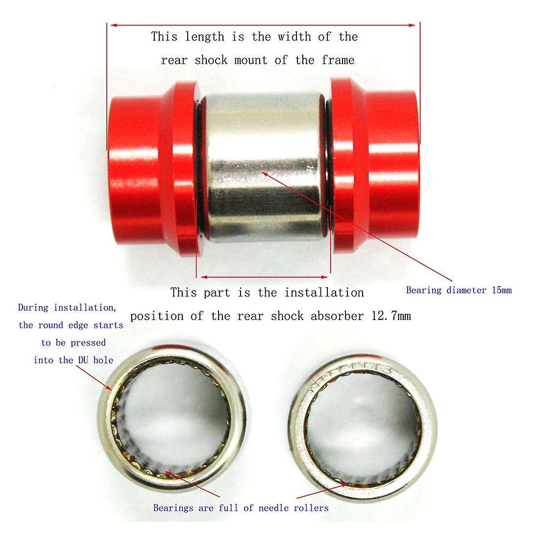 for FOX SRAM DT Rear Bushing Turning Point Needle Roller Rear Modified Bearing,1