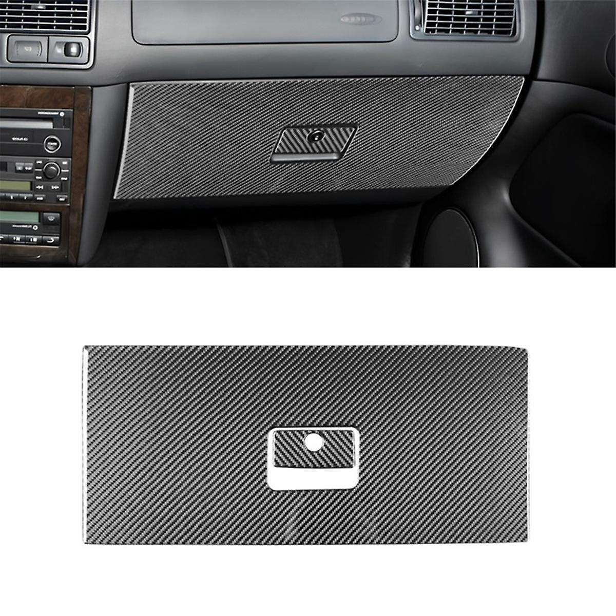 for Golf 4 MK4 1999-2004 LHD Soft Carbon Fiber Car Passenger Side Storage Glove Box Panel Cover Trim