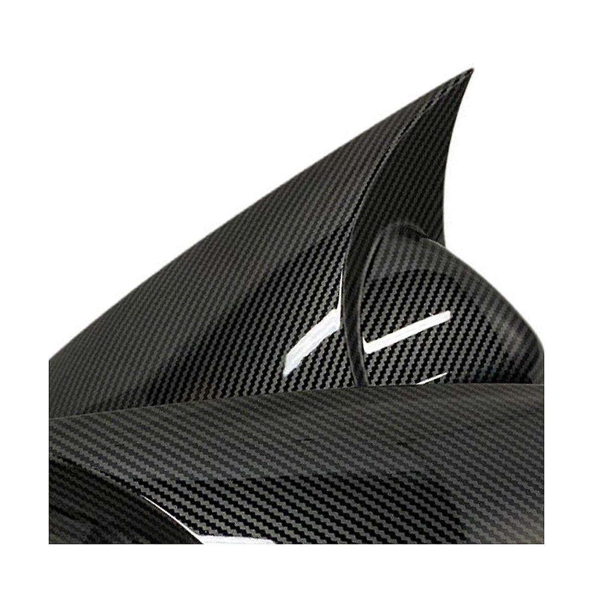 for Golf Mk7 Mk7.5 Gtd R Rear Mirror Cover Bullhorn Conversion Universal Carbon Grain