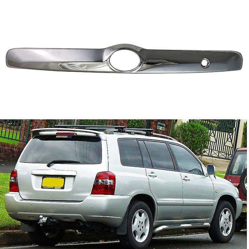 for Kluger 2003-2007 Chrome Rear Trunk Lid Door Cover Trim Hatch Back Molding Garnish