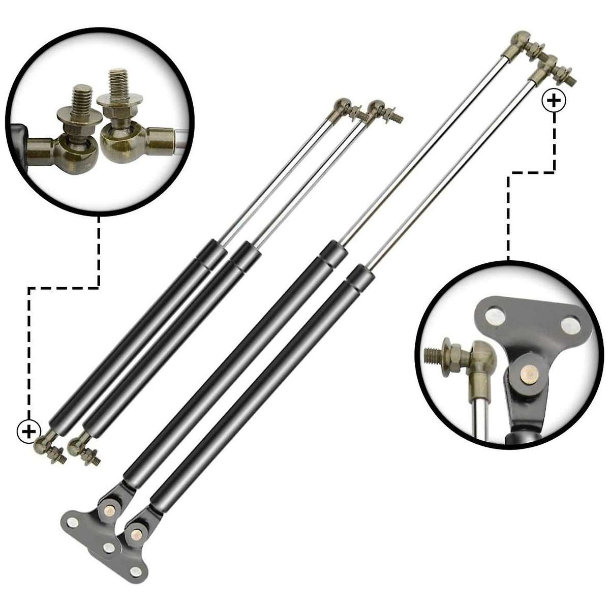 for Land Cruiser 100 Series LX470 1998-2007 Front Hood & Rear Hatch Lift Supports Shock Struts