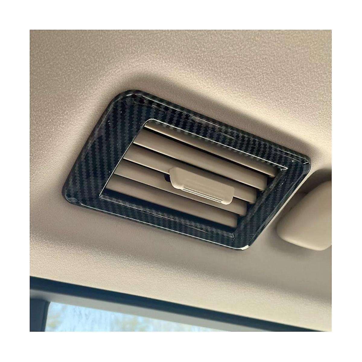for Land Cruiser Lc300 2022 2023 Rear Row Upper Outlet Cover Trim Decoration - Abs Carbon Fiber