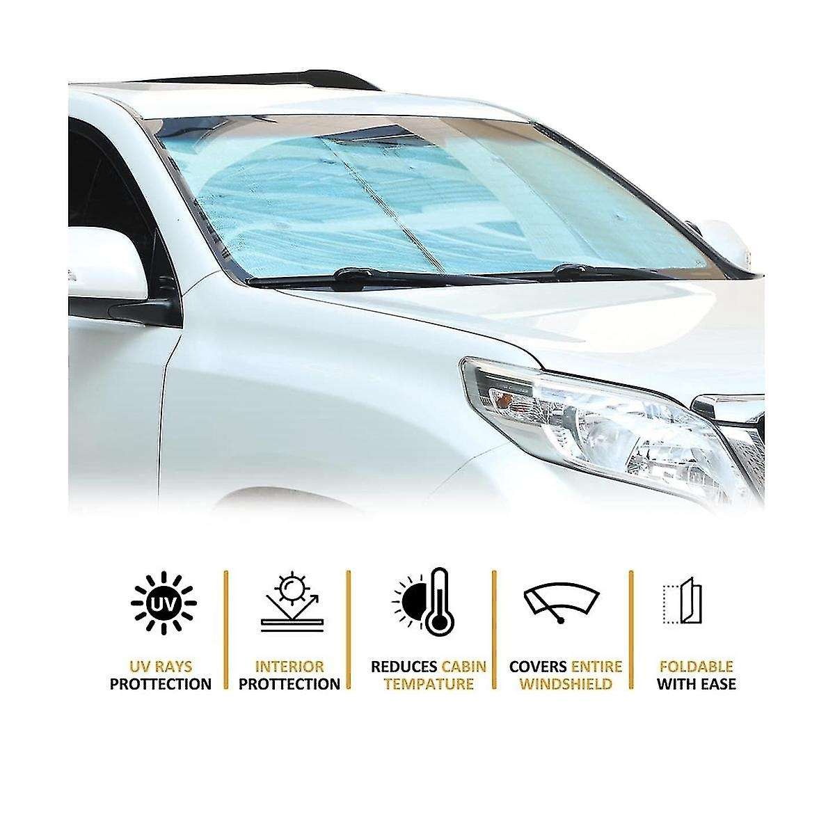 for Land Cruiser Prado Car Window Windshield Sunshade Front UV Protect Reflector Sun Visor Accessor