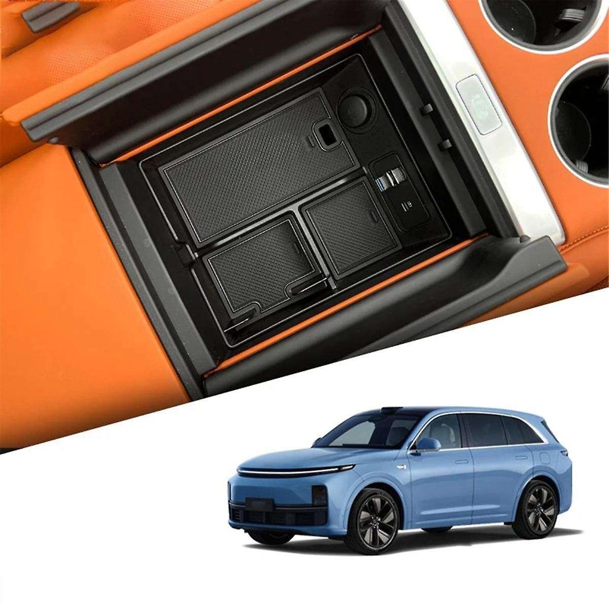 for Li Lixiang L7 2022 2023 Car Armrest Storage Box Center Console Organizer Container Coin Tray Acc