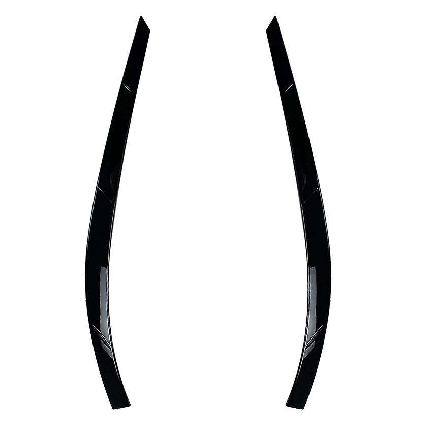 for MK1 2011-2016 Black Car Sticker Front Headlights Eyebrow Eyelid Trim Cover Accessories ABS
