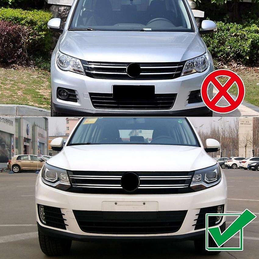 for MK1 2011-2016 Black Car Sticker Front Headlights Eyebrow Eyelid Trim Cover Accessories ABS