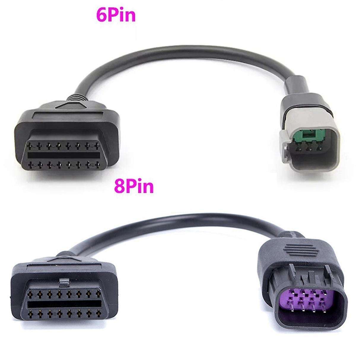 for MOTO ATV All-Terrain Vehicle 8pin Motorcycle Diagnostic Connector Cable Wire OBD2 Adapter