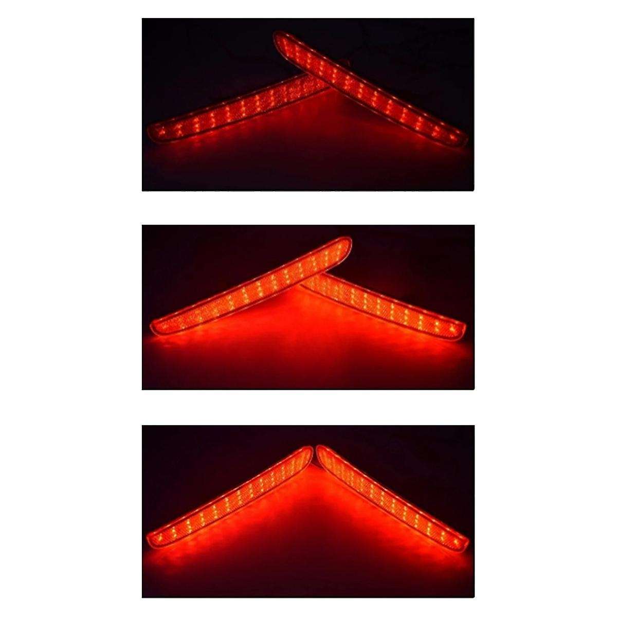 for NBOX 2023-2024 Car LED Rear Bumper Light Rear Fog Lamp Parking Warning Light Reflector Taillight