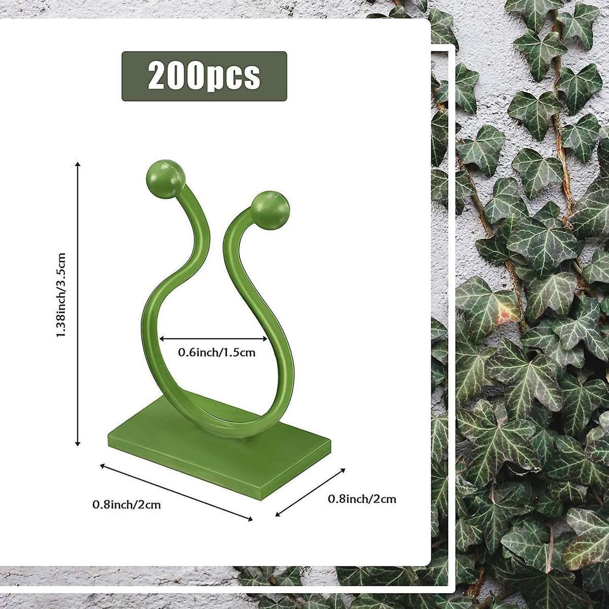 200 Pieces Plant Climbing Wall Fixture Clips, for Plant Fixation A