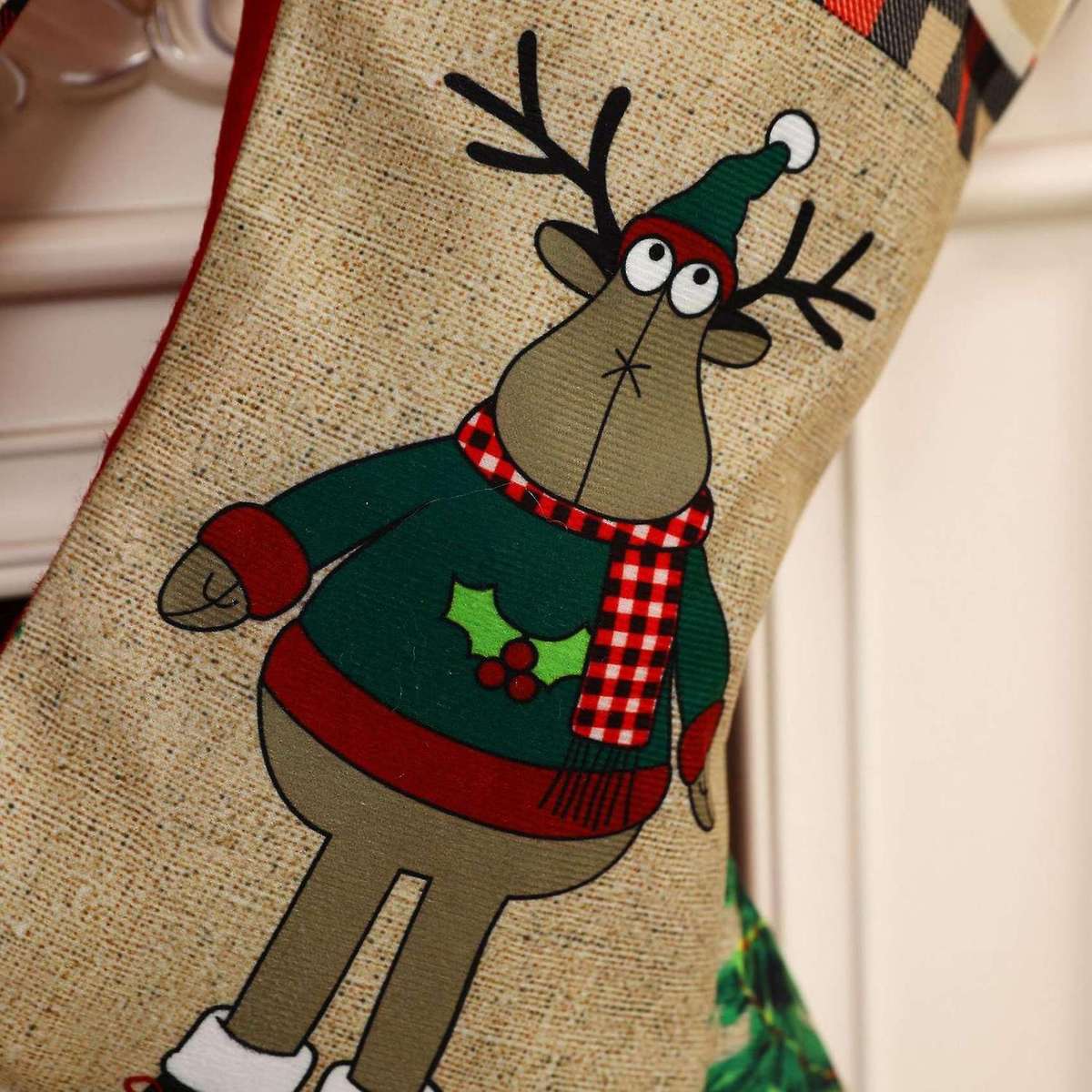 Christmas Stockings, 3 Pack Large Xmas Stockings for Home Decor