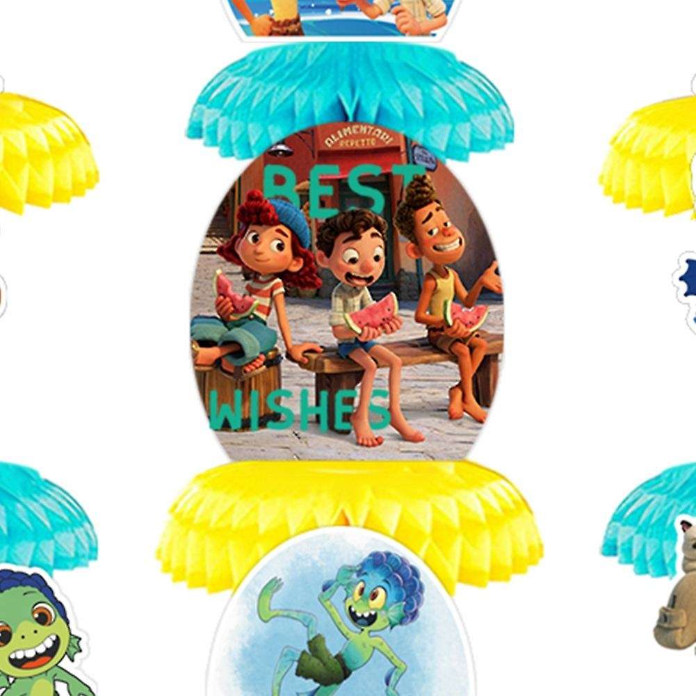 9 Pcs Honeycomb Luca Table Toppers for Kids Birthday Theme Party