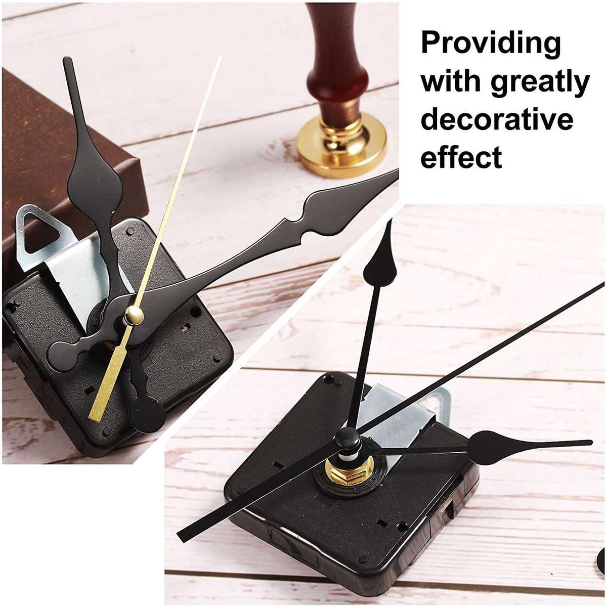 4pcs Quartz Clock Movement Mechanism with 6 Different Of Hands 13mm