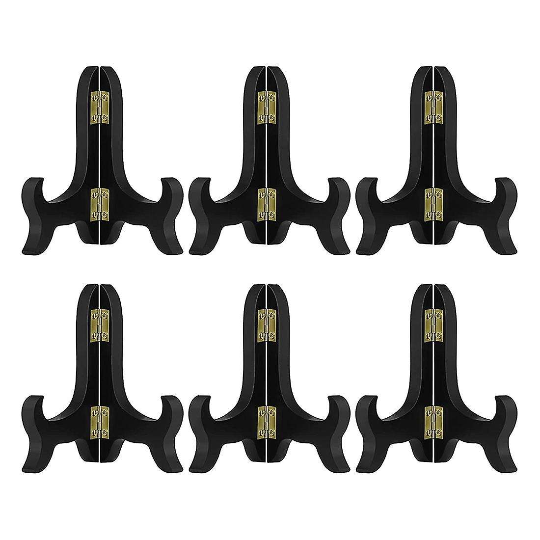 6 Pieces Of 4-inch Wooden Display Shelf Board Easel Stand