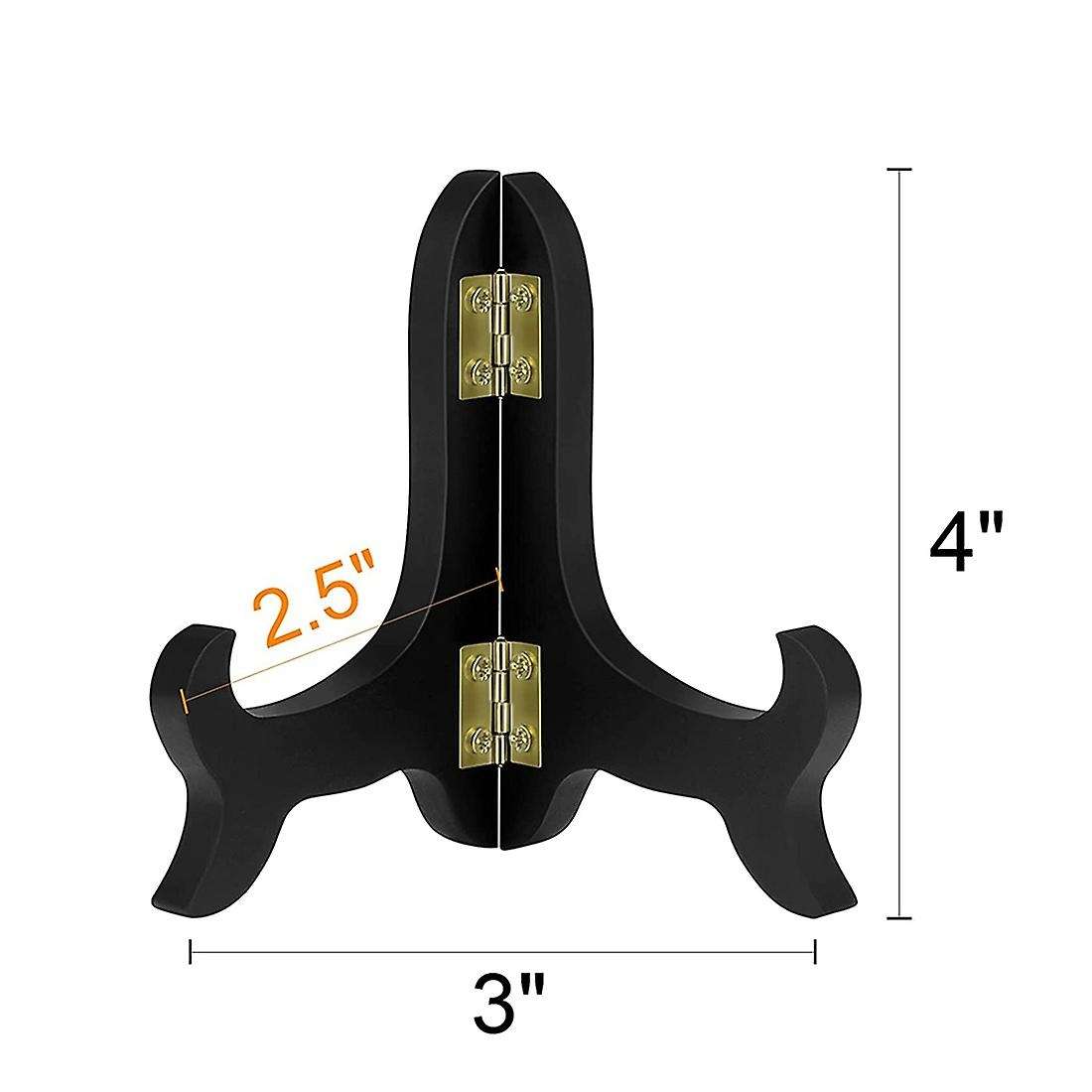 6 Pieces Of 4-inch Wooden Display Shelf Board Easel Stand