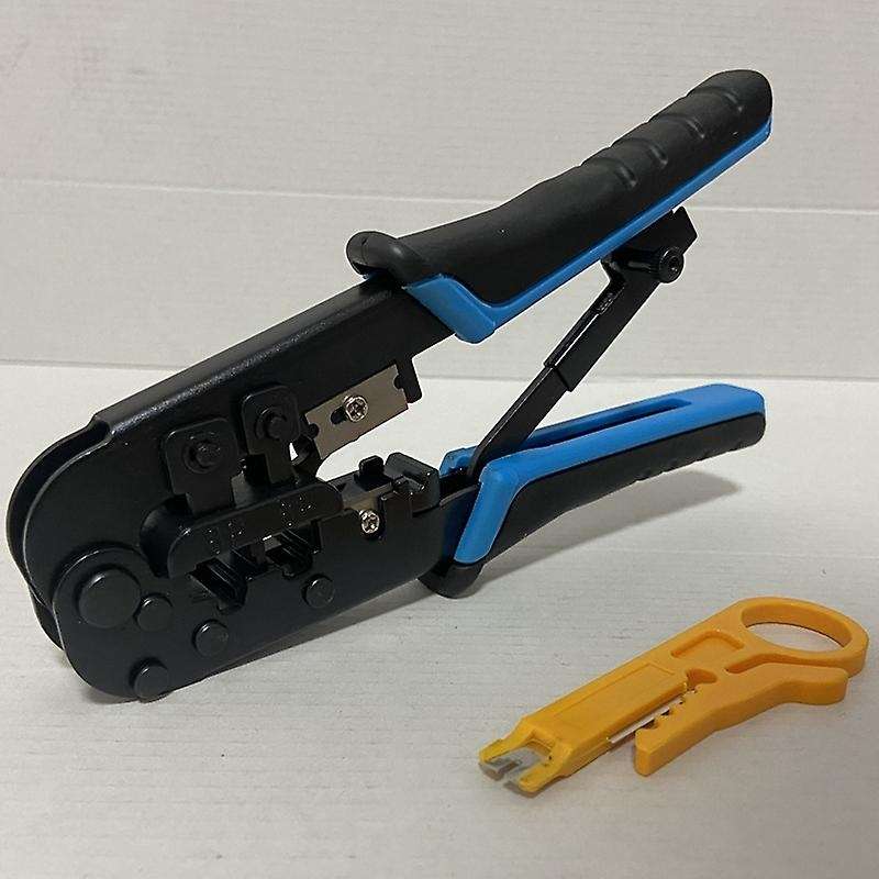 Rj45 Crimping Tool Rj45 Network Cutting Tools 8p Crimper Cutter -blue