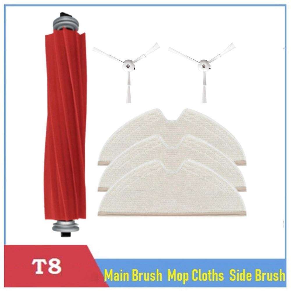 6pcs Replacement Spare Kit for Roborock T8 Robot Vacuum Cleaner Parts