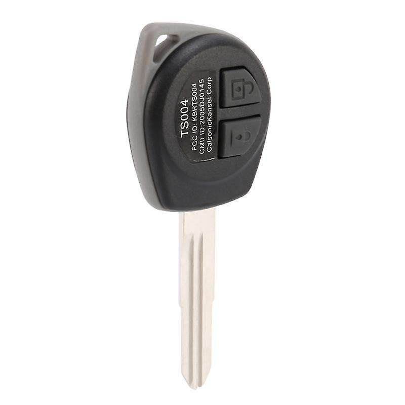 3x 2-button Uncut Remote Key Fob Case for Suzuki Ignis Alto Black