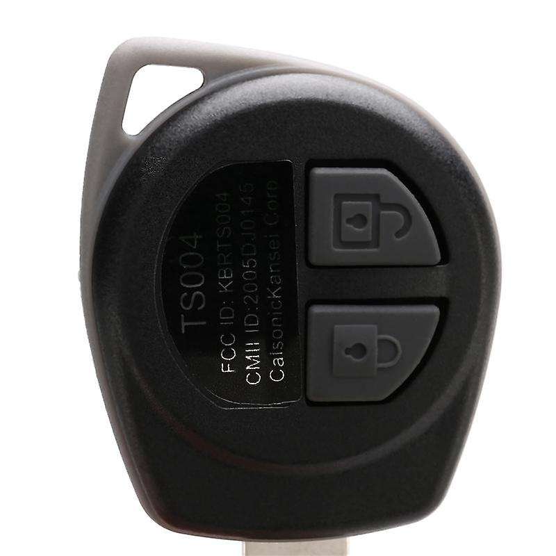 3x 2-button Uncut Remote Key Fob Case for Suzuki Ignis Alto Black
