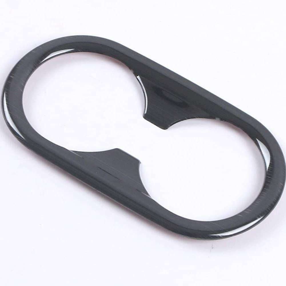 For Kia Holder Frame Cover Trim Stainless Steel Accessories, Black
