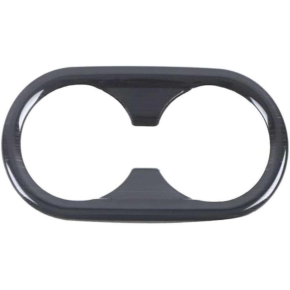 For Kia Holder Frame Cover Trim Stainless Steel Accessories, Black