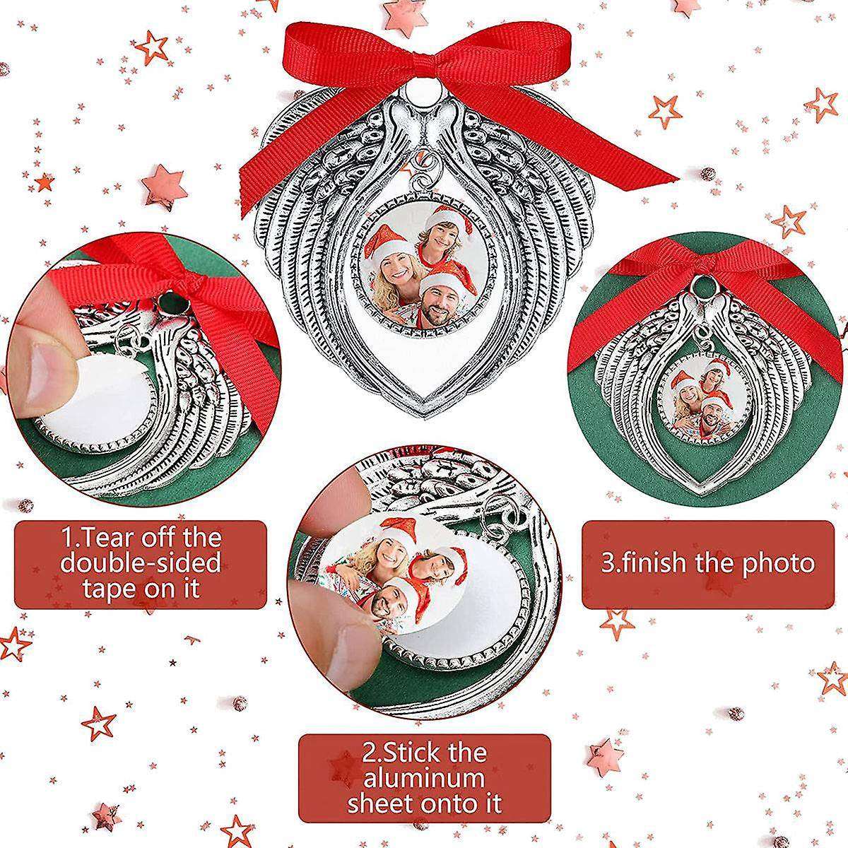 5pcs Angel Wing Blank Hot Transfer Printing Sublimation Ornament