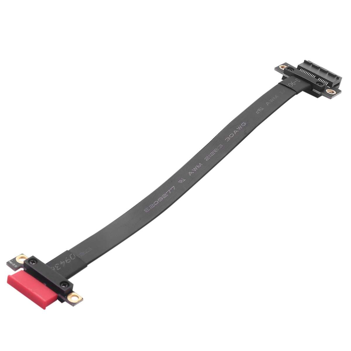 1x to 1x Slot Riser Card Converter Ribbon Extension Cable Pci-e X1