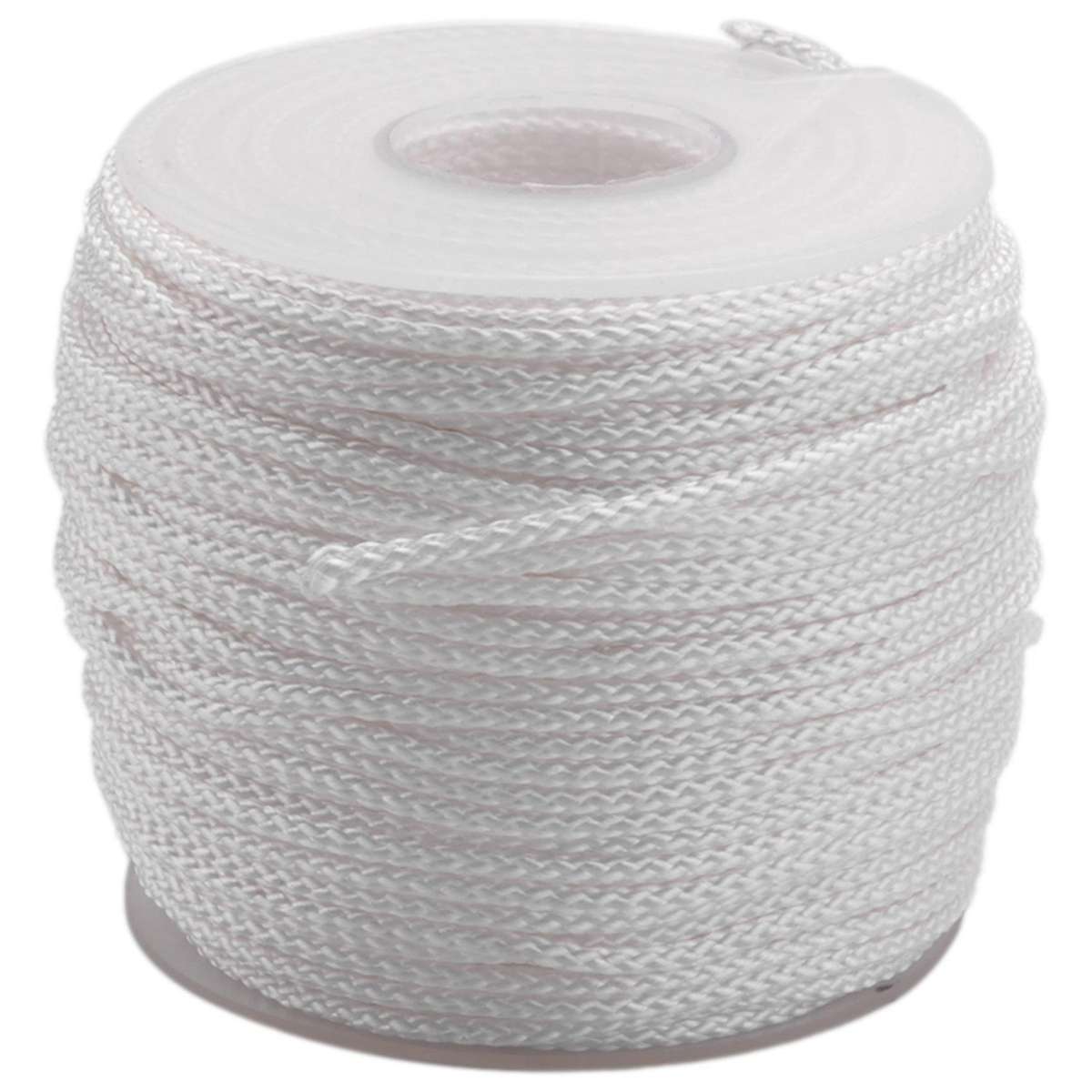 1.8 Mm White Braided Lift Shade Cord 55 Yards/roll with 4 Pcs Pendant