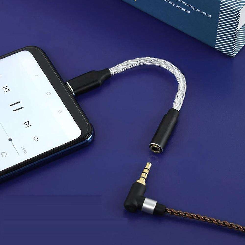 Jm04 Pro Alc5686 Usb Type C to 3.5mm Aux Cable Hifi Adapter ,black