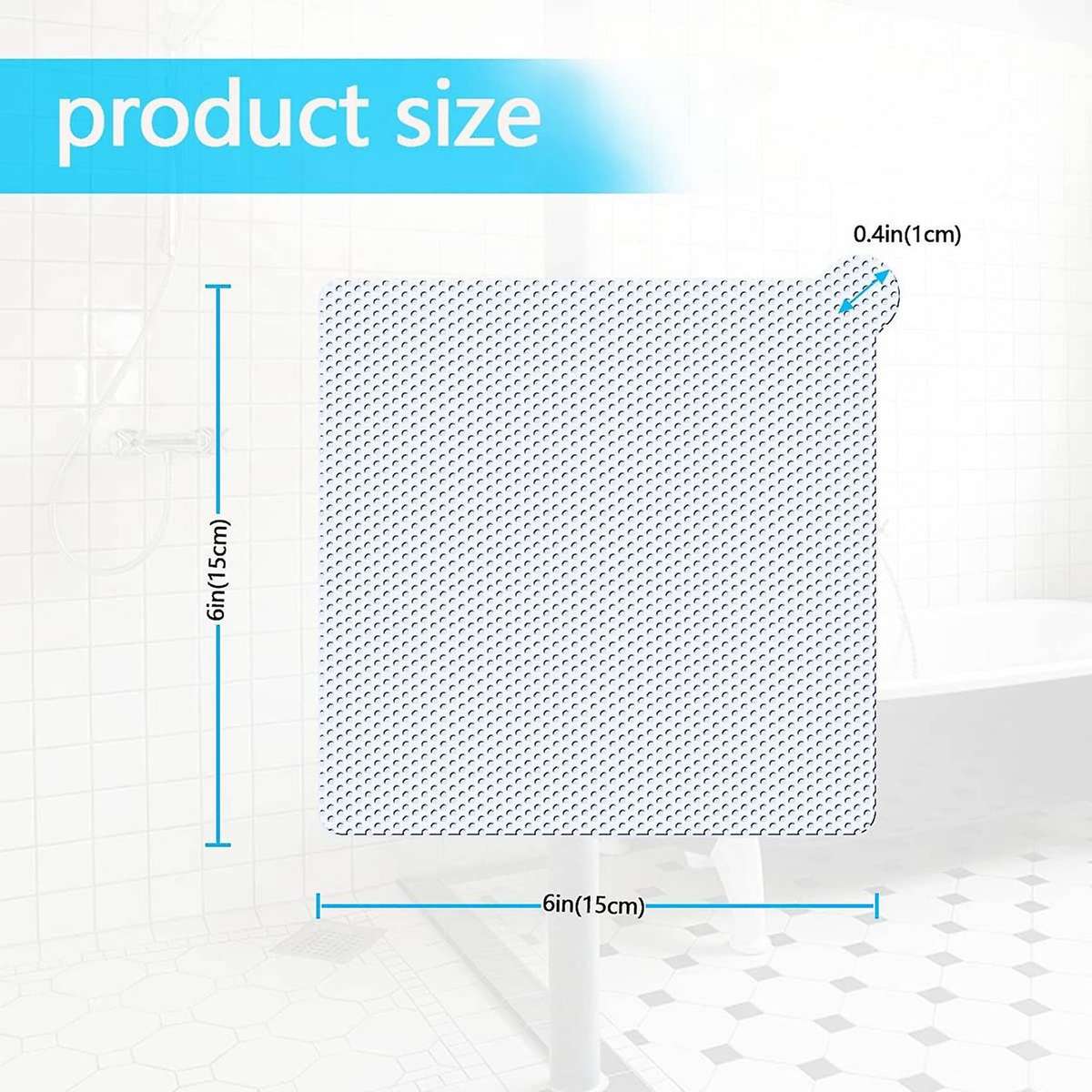 25 Pcs Drain Hair Catcher Disposable Catcher (6inch Regular Square)