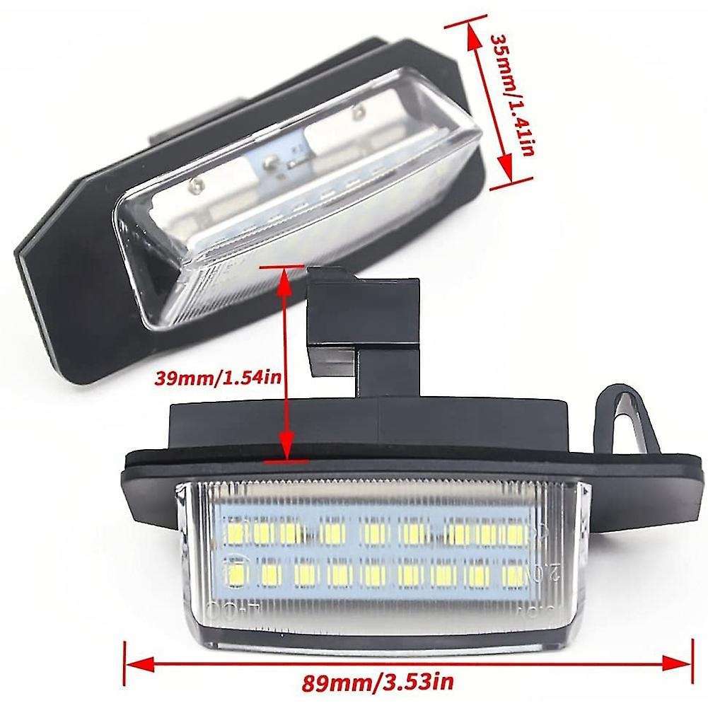 2pcs Led License Number Plate Light Lamps for Mitsubishi Outlander