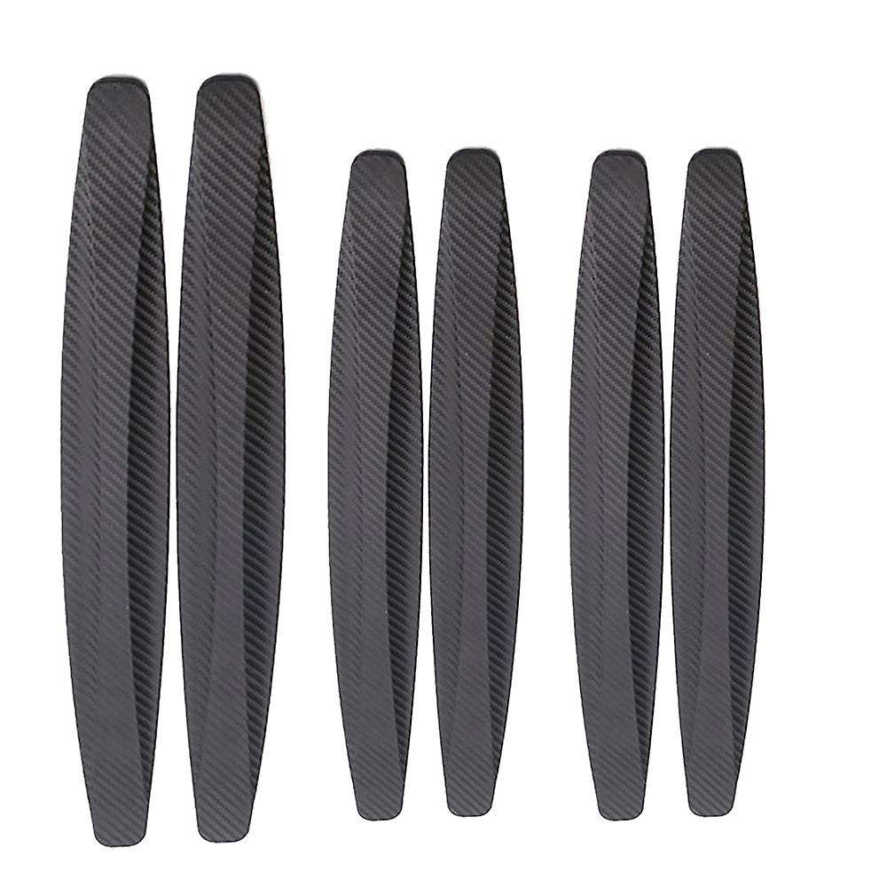 1 Set Of 40x5 Cm Car Bumper Scratch Strip Stickers 2pcs 14x2.5cm 4pcs