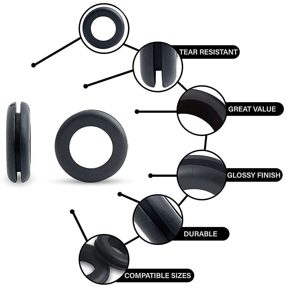 180 Rubber Grommet Kits In 8 Sizes-rubber Wire Loops, for Wiring