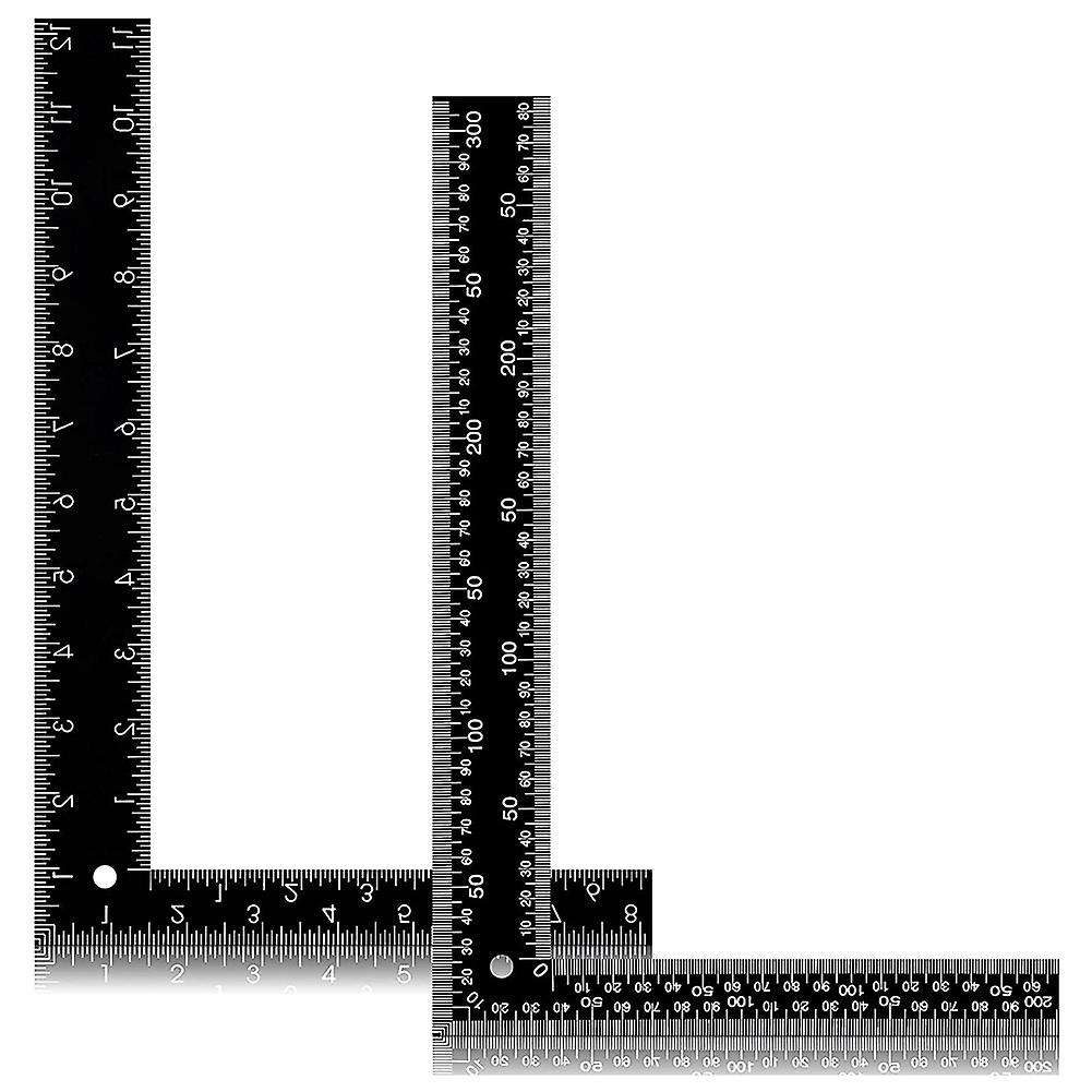 2 Pieces L Square Ruler 8 X 12 Inch, Measuring Tool for Woodworking