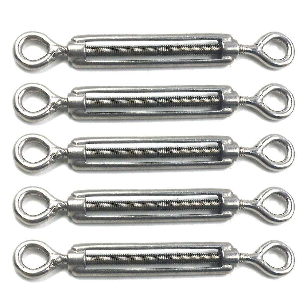 M5 Stainless Steel 304 Eye & Eye Turnbuckle (m5, 5pcs)