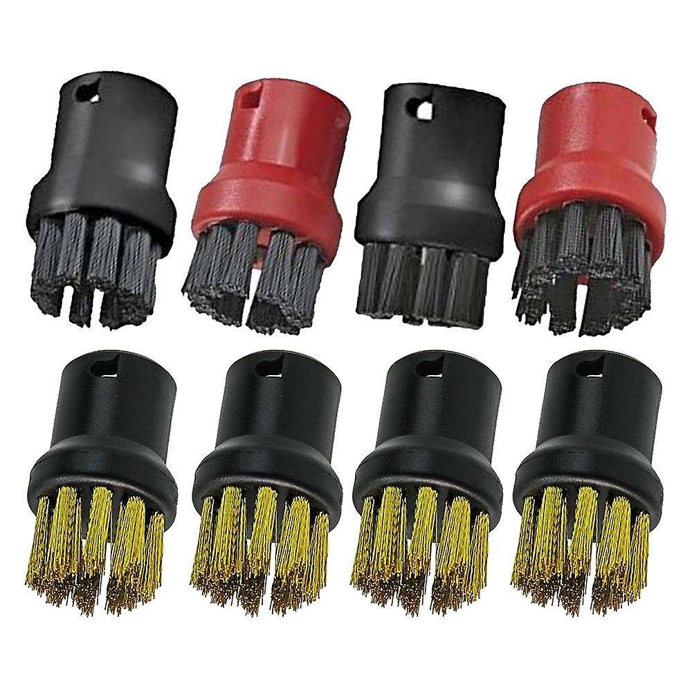 Nylon + Copper Brush Tool Jet Nozzles for Karcher Steam Cleaners 8pcs