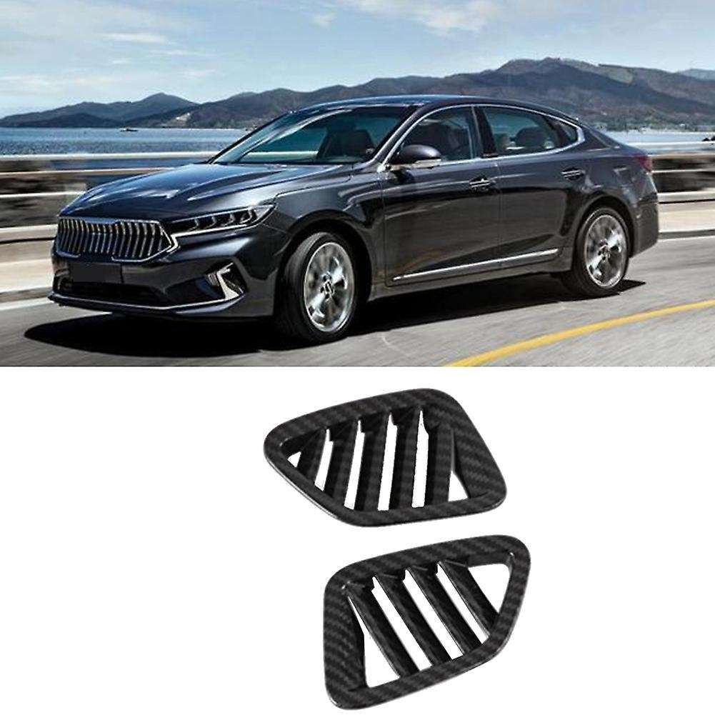 Carbon Fiber Car Front Upper Air Outlet Cover Decoration for Kia K7