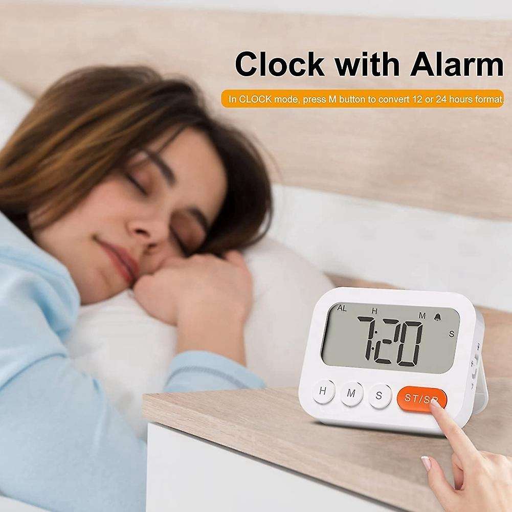 Digital Kitchen Timer Clock for Kids Seniors Gym Homework Classroom