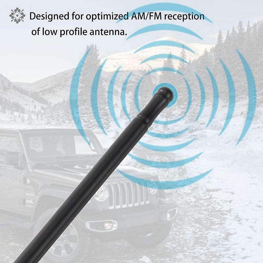 Radio Antenna for Jeep Wrangler Jk Jku Jl Jlu 2007-2020 (7 Inch)