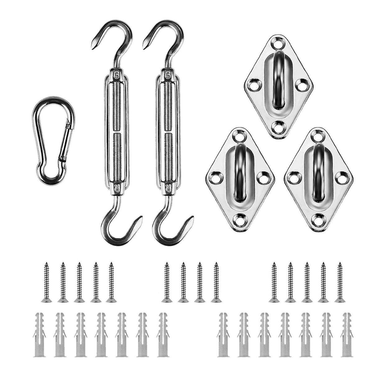 Shade Sail Hardware Kit Stainless Steel Snap Hook for Garden