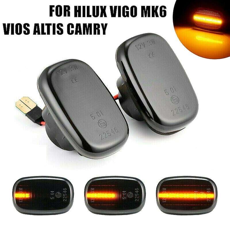 2pcs Led Side Signal Lights for Toyota Corolla Rav4 Prius Yaris Camry