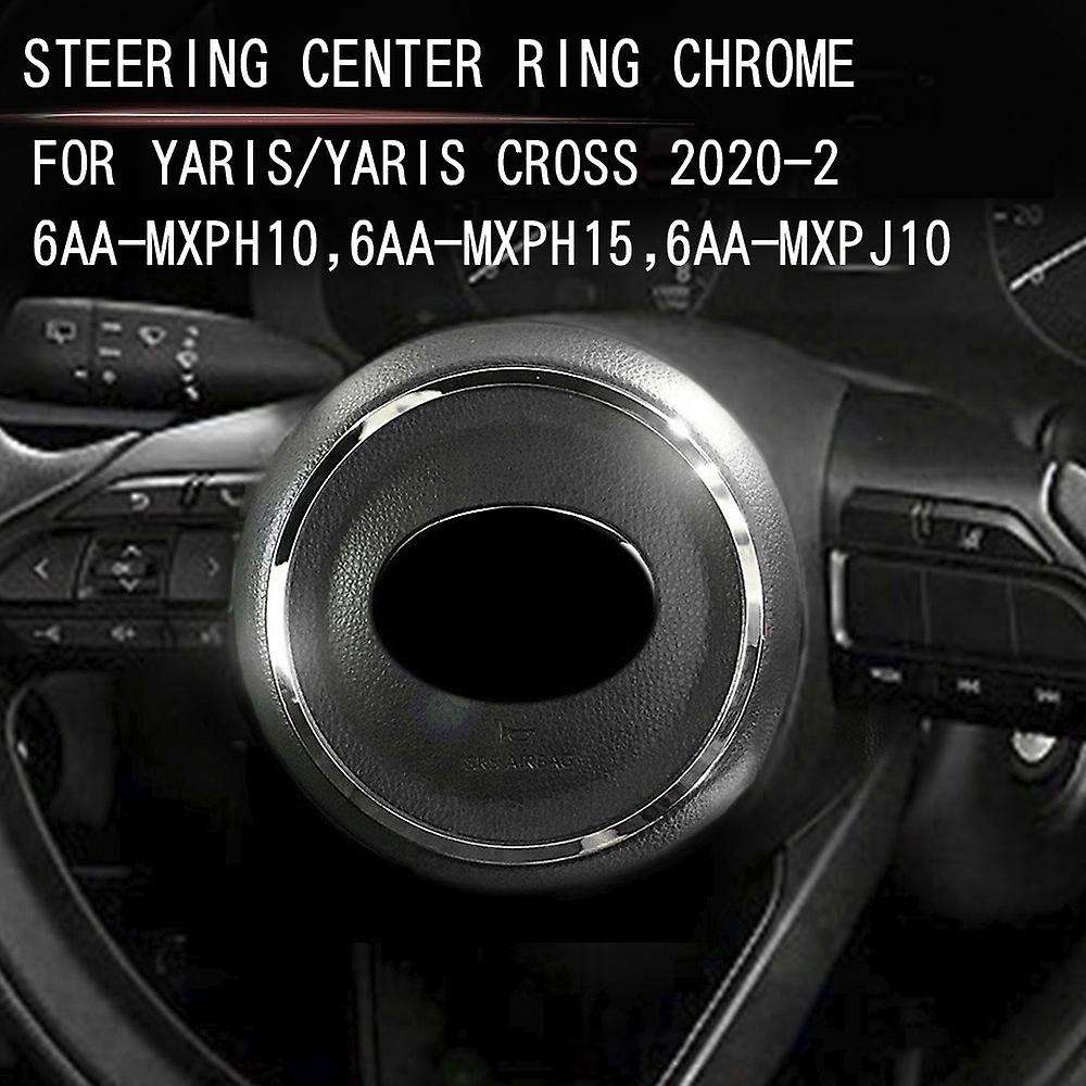 Car Chrome Steering Wheel Modified Decoration Ring for Toyota Yaris