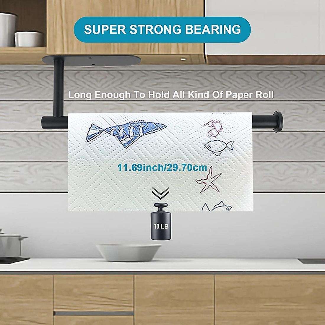 Paper Towel Holders - Under Cabinet Paper Towel Roll Rack Mount