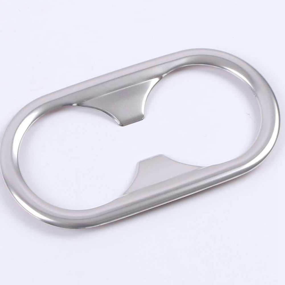 For Kia Holder Frame Cover Trim Stainless Steel Accessories, Silver