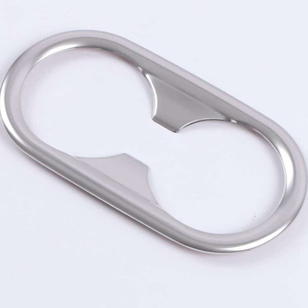 For Kia Holder Frame Cover Trim Stainless Steel Accessories, Silver
