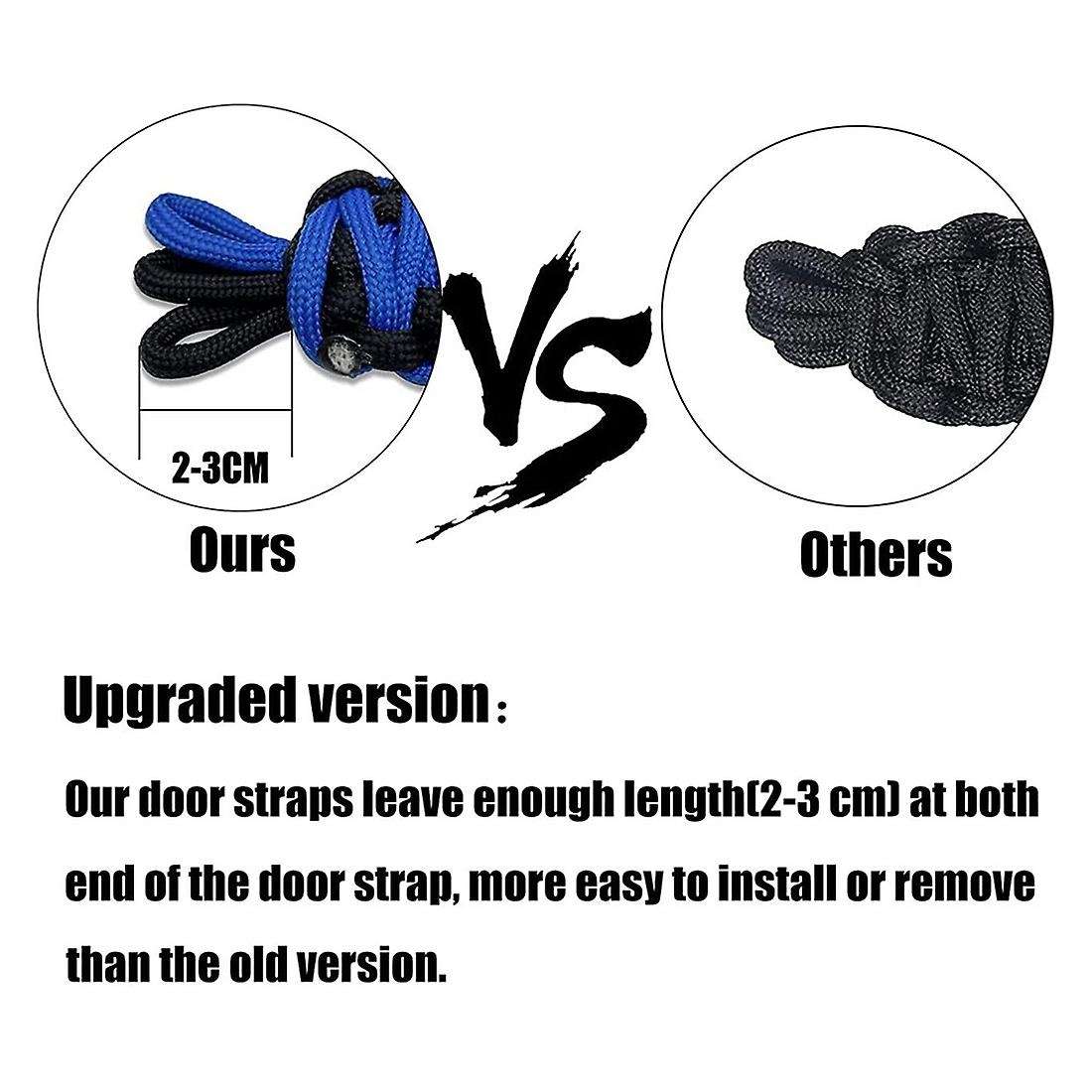 Door Straps for Jeep Wrangler Cj Yj Tj Jk Jku Jl,black+blue