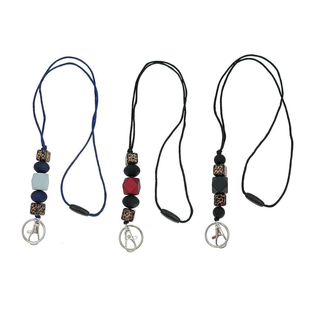 3 Pcs Badge Lanyards Separated Id Key Lanyard Teacher Lanyard