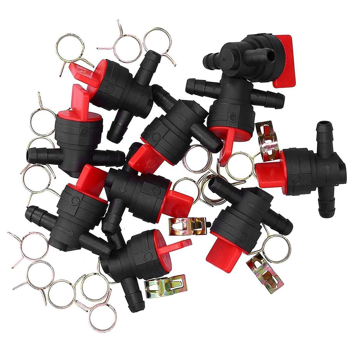 10pcs Outboard Fuel Tank Fuel Pipe Shut-off Valve, Accessories